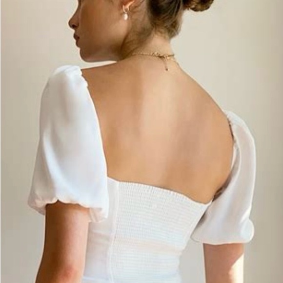 Wilfred White Novella Shortsleeve Blouse - Picture 2 of 6